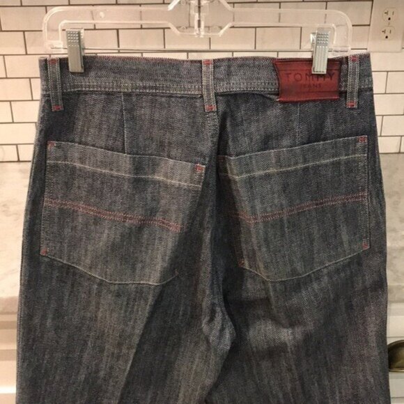 Tommy Jeans Mens 31 X 32 Blue Denim Baggy High Waist Streetwear Skater Western - Picture 5 of 13